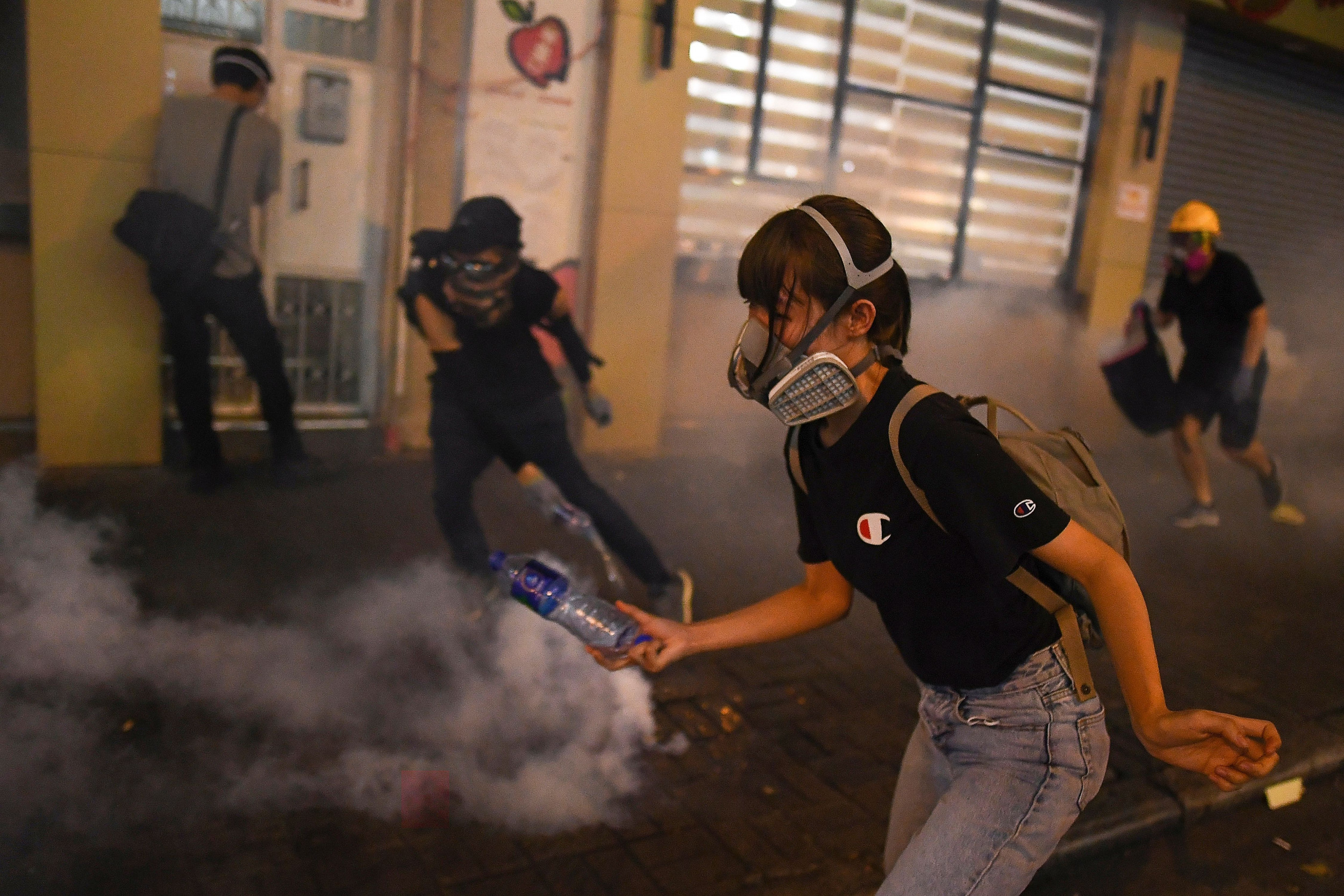 china hong kong protests tear gas