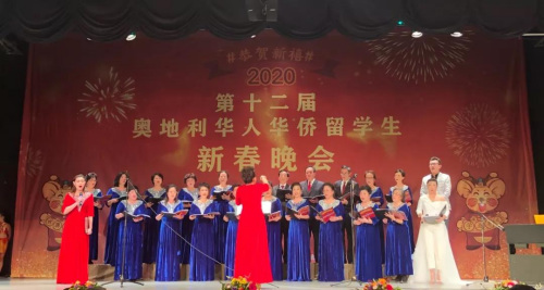 维也纳华人合唱团。(图片来源：中国驻奥地利大使馆微信公众号)
