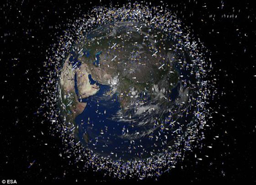地球轨道上的太空垃圾越来越多。