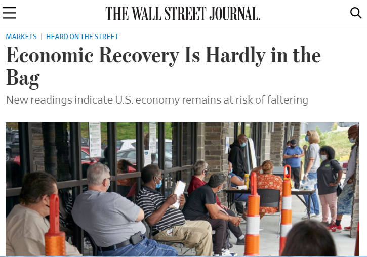 北美观察丨美国经济带病复苏：数据大起大落，痊愈需下猛药