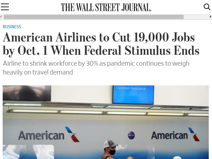 北美观察丨美国经济带不动：航空业裁员警报频传 大企业也扛不住了