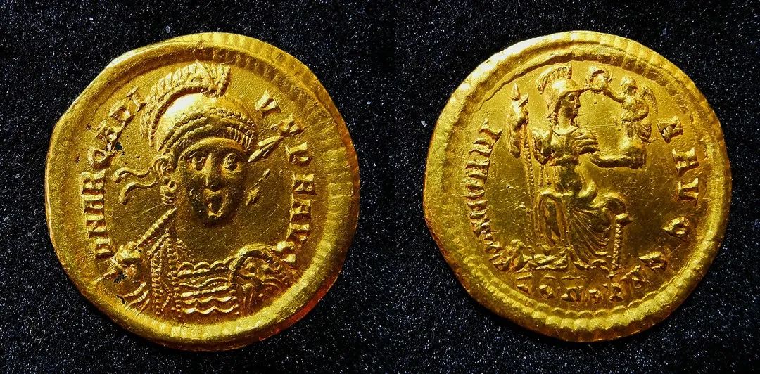 拜占庭帝国阿卡狄乌斯1索里德金币