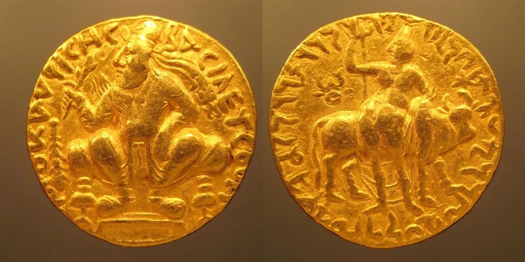 贵霜王朝国王威玛·卡德菲西斯 2第纳尔金币
