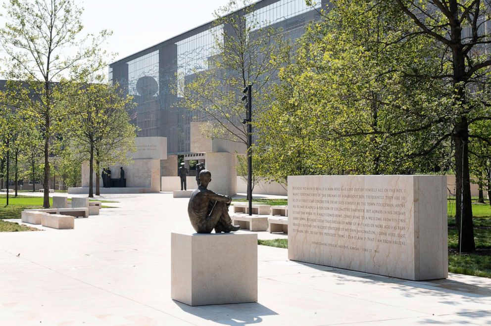 PHOTO: The Dwight D. Eisenhower Memorial in Washington is pictured on Aug. 9, 2020.