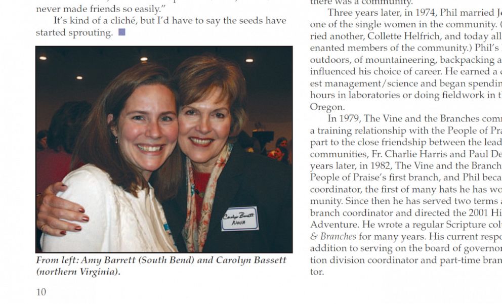 PHOTO: A photograph of Judge Amy Coney Barrett, under consideration for nomination to the Supreme Court, appeared in a May 2006 issue of 