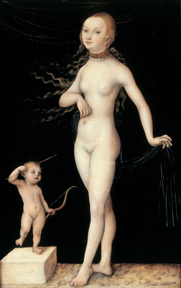 卢卡斯·克拉纳赫Lucas Cranach the Elder，《维纳斯和丘比特（Venus and Cupid）》