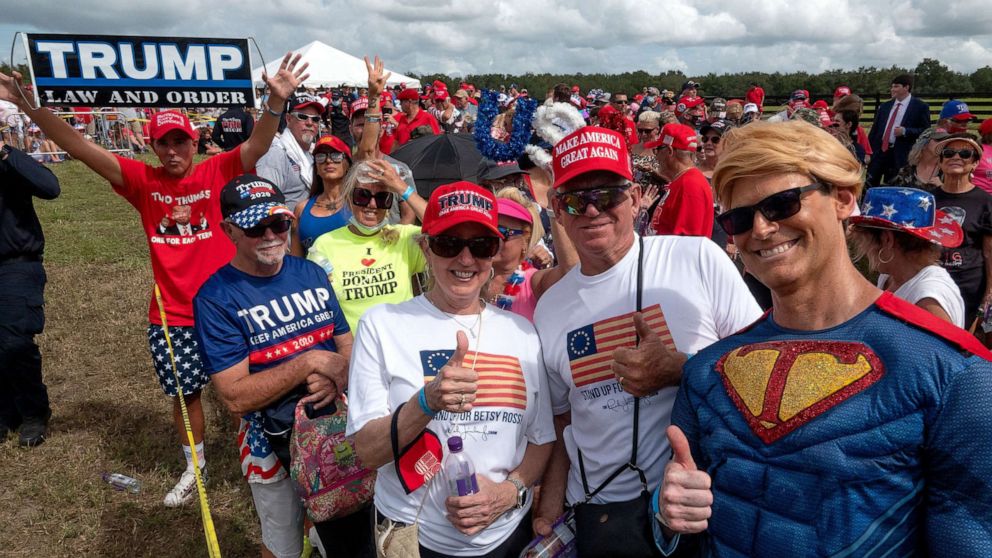 PHOTO: President Donald Trump supporters attend the 