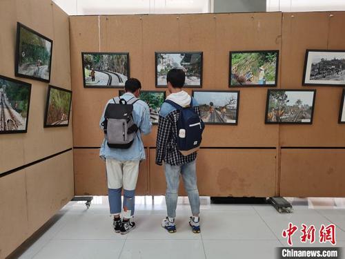 中国侨网图为展览现场。　胡远航　摄