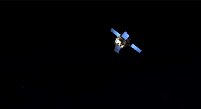嫦娥五号探测器模拟图，国家航天局供图