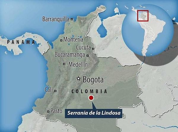 该史前遗址位于现哥伦比亚的Serrania de la Lindosa地区