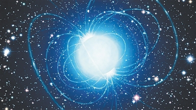 磁陀星艺术概念图。ESO/L. Calçada 图
