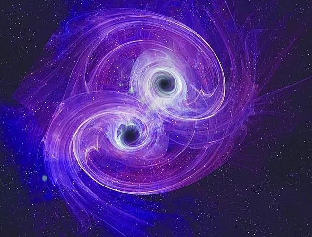 黑洞碰撞概念图。图源/Science Photo Library