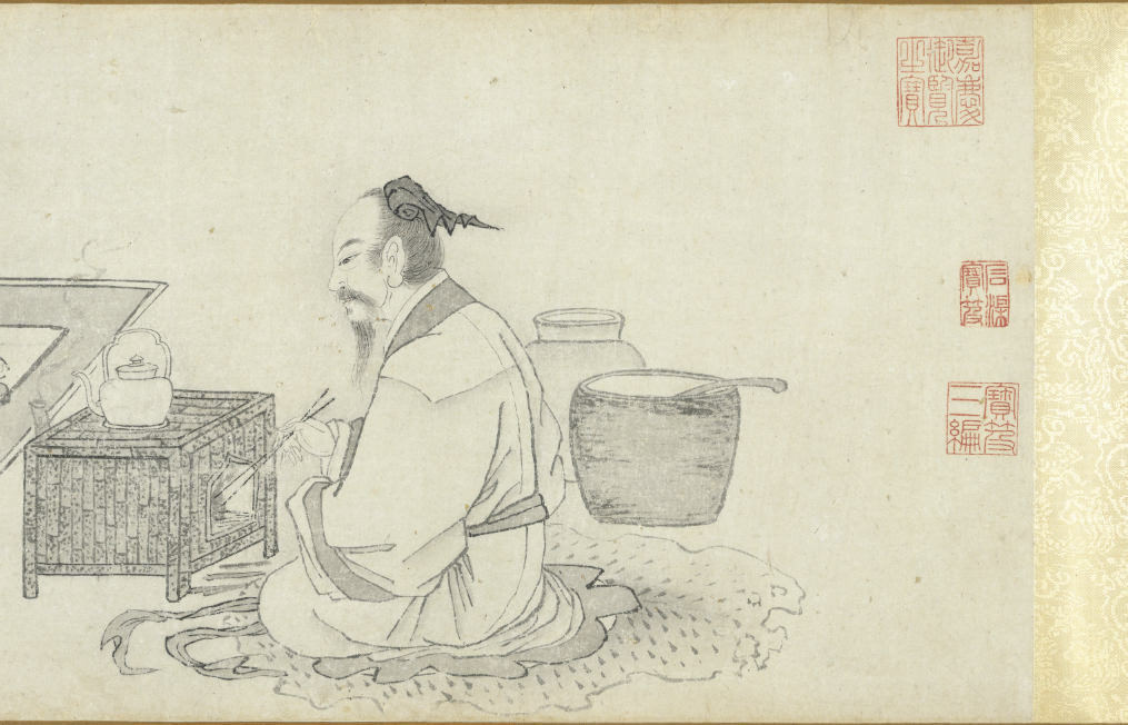（明）王问《煮茶图》（局部） 中国台北故宫博物院藏
