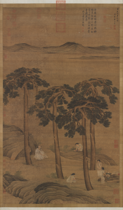 （明）李士达《坐听松风图》 中国台北故宫博物院藏