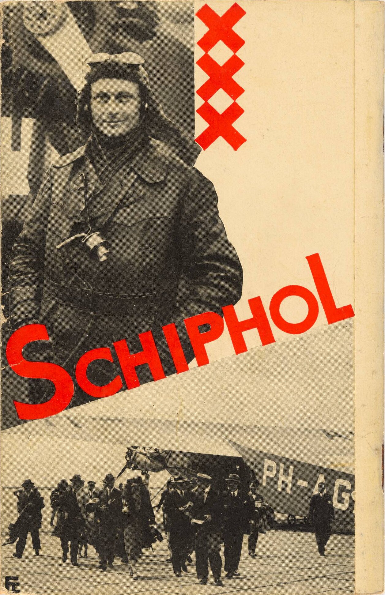 Fré Cohen为阿姆斯特丹斯希普霍尔机场所做的宣传册，1937