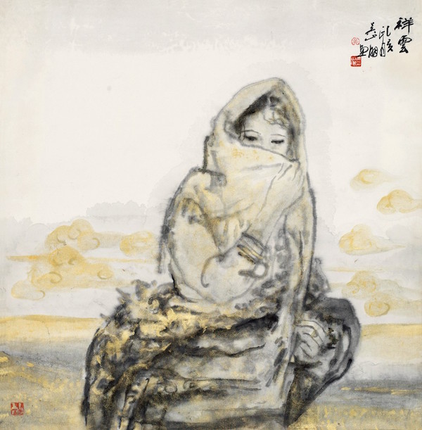 吴山明作品，《祥云》，1995年