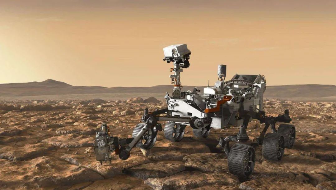 “毅力号”在火星表面进行探测任务