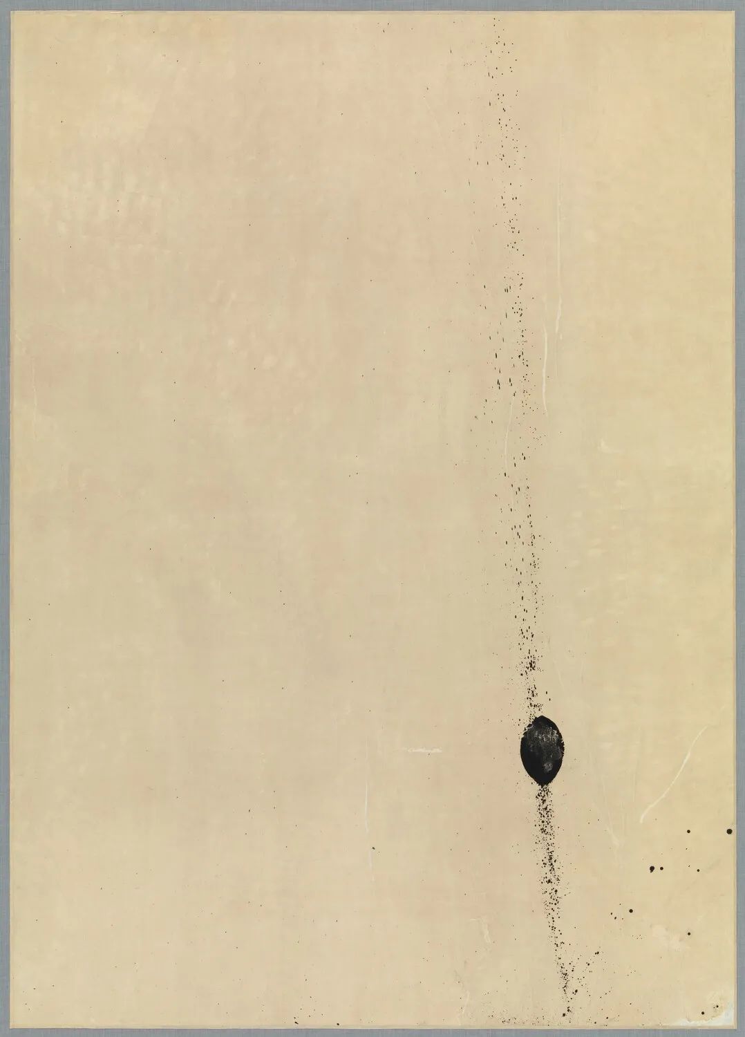 村上三郎：《扔球画》，1954；纸本丙烯