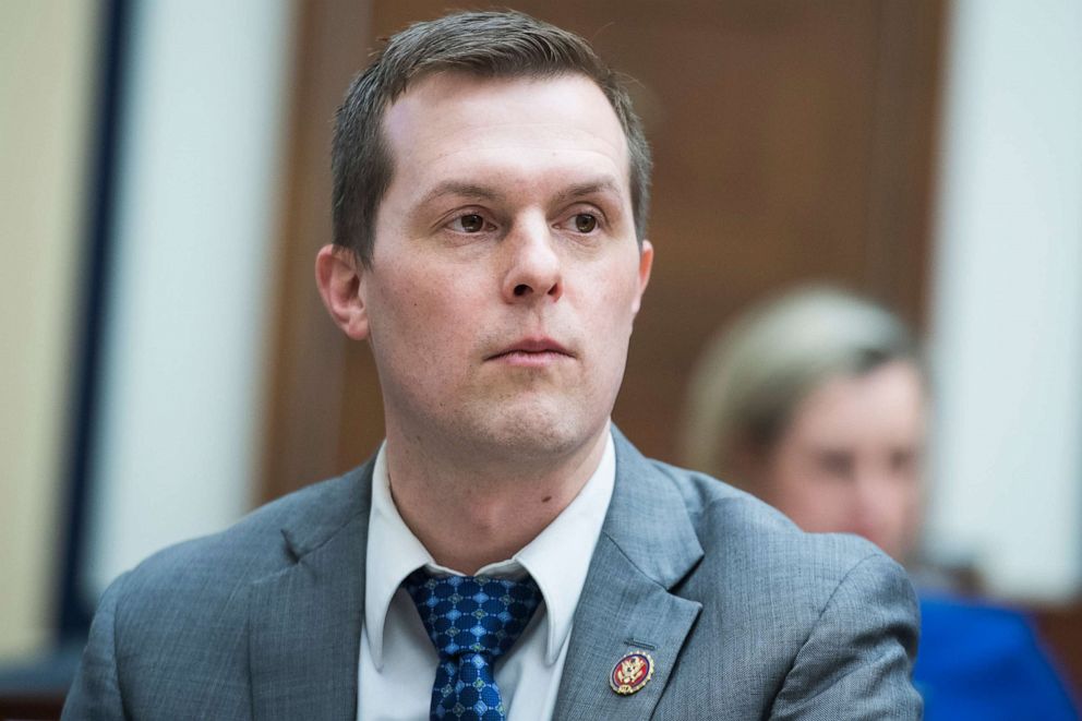 PHOTO: Rep. Jared Golden attends a House Armed Services Committee hearing in Rayburn Building, March 6, 2019. 