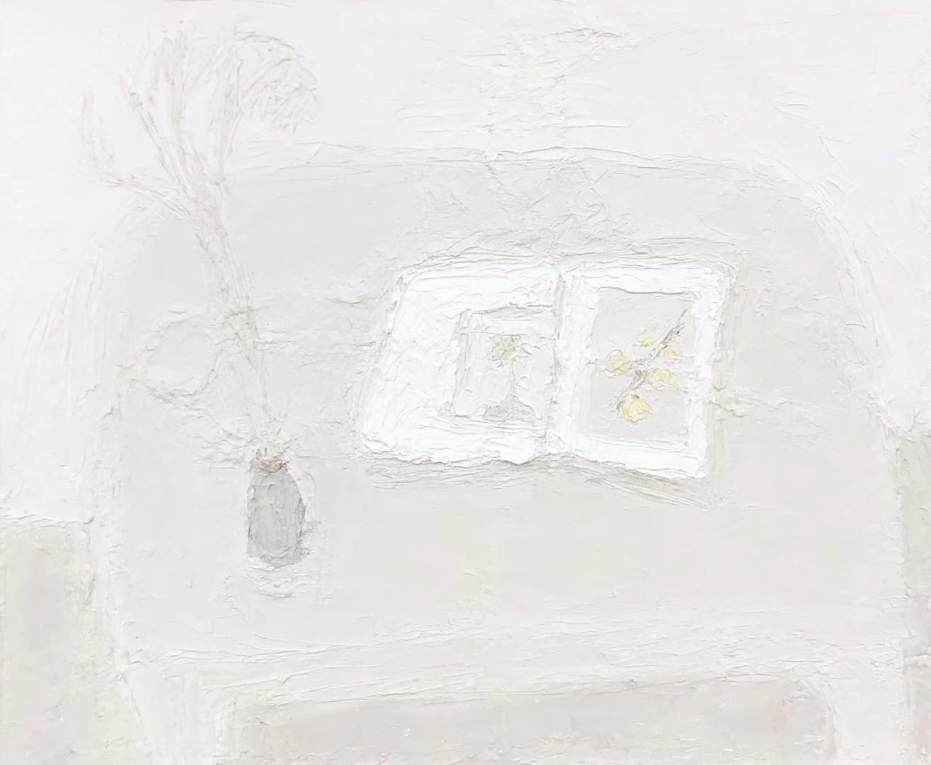 冯玮，《静物五》，布面油画，90x76cm，2019