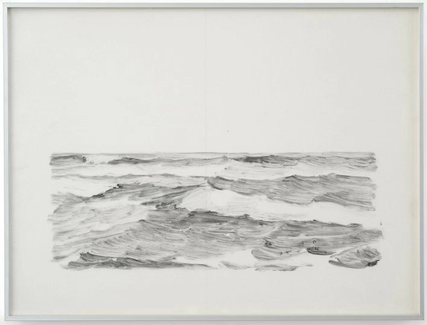 石至莹，《一分钟的海2》，30x40cm，2019（图片由空白空间提供）