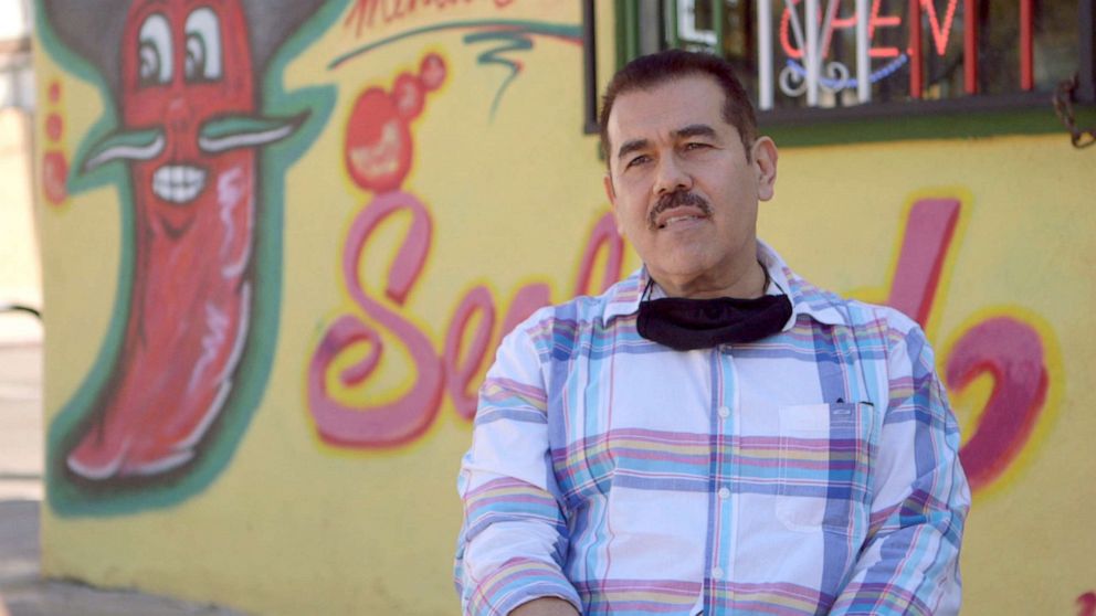 PHOTO: Senen Sanchez is owner of Chico's Mexican Restaurant in East Los Angeles. He says his revenue stream has taken a 