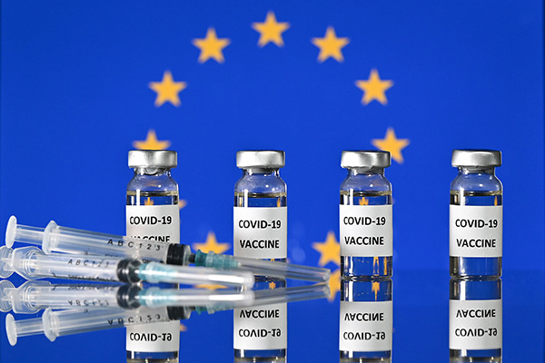 目前，相对英美来说，欧盟疫苗接种速度较为落后。人民视觉  资料图