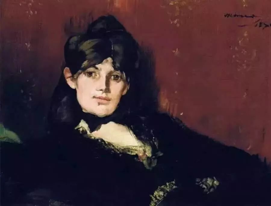 《斜倚的贝尔特·莫里索画像》，马奈，1873