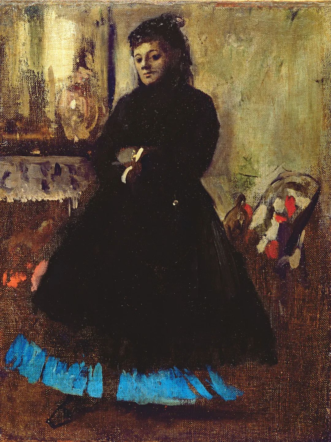 《迪克罗夫人画像》，埃德加·德加，1858 ©MuséeMarmottan Monet