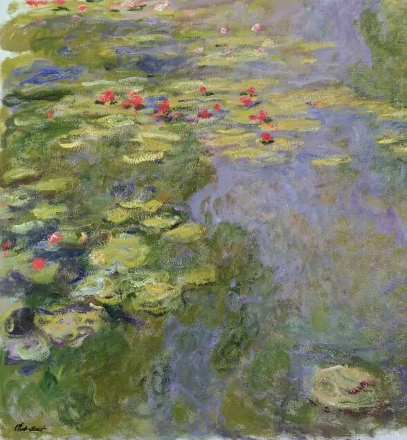 《睡莲池》，克劳德·莫奈，1917-1919 ©MuséeMarmottan Monet