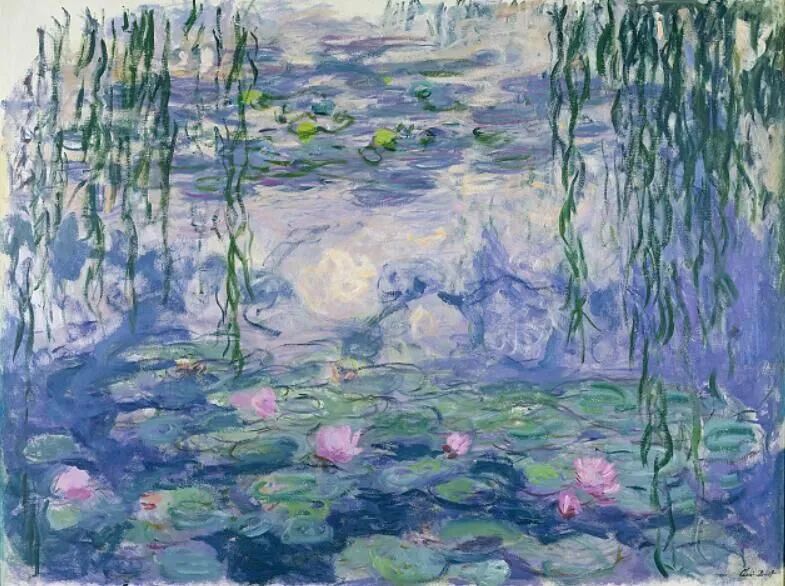 《睡莲》，莫奈，1916-1919 ©MuséeMarmottan Monet