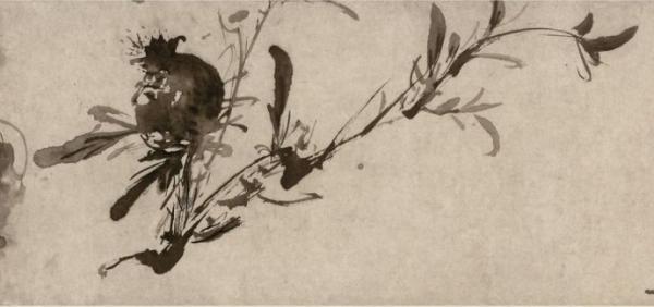 徐渭《杂花图》 卷（局部细节图） 南京博物院藏 