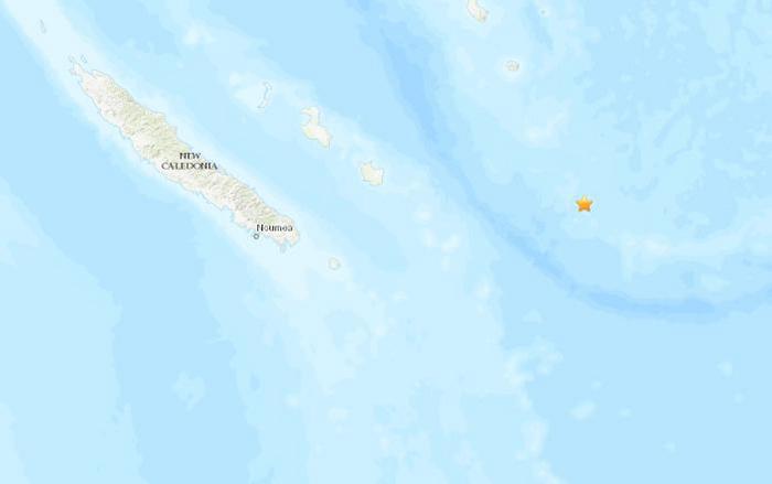 新喀里多尼亚东部海域发生5.3级地震震源深度96.8公里