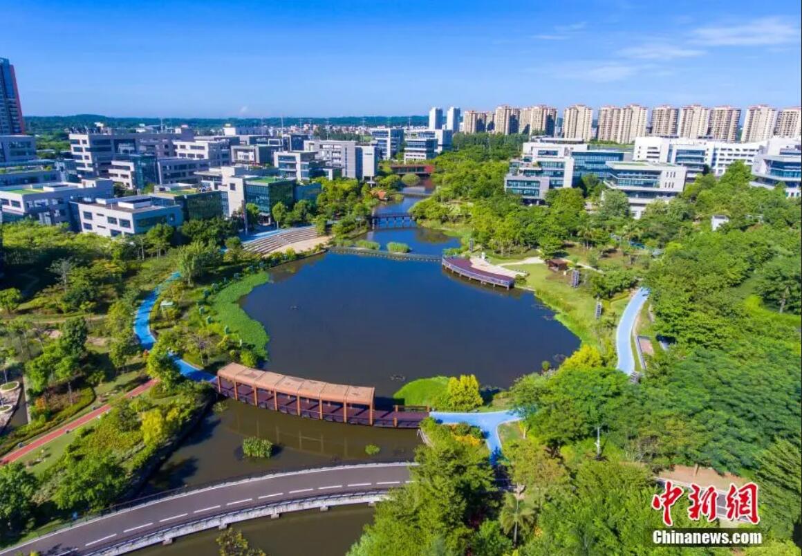 图为航拍海南生态软件园。骆云飞 摄 图为航拍海南生态软件园。骆云飞 摄
