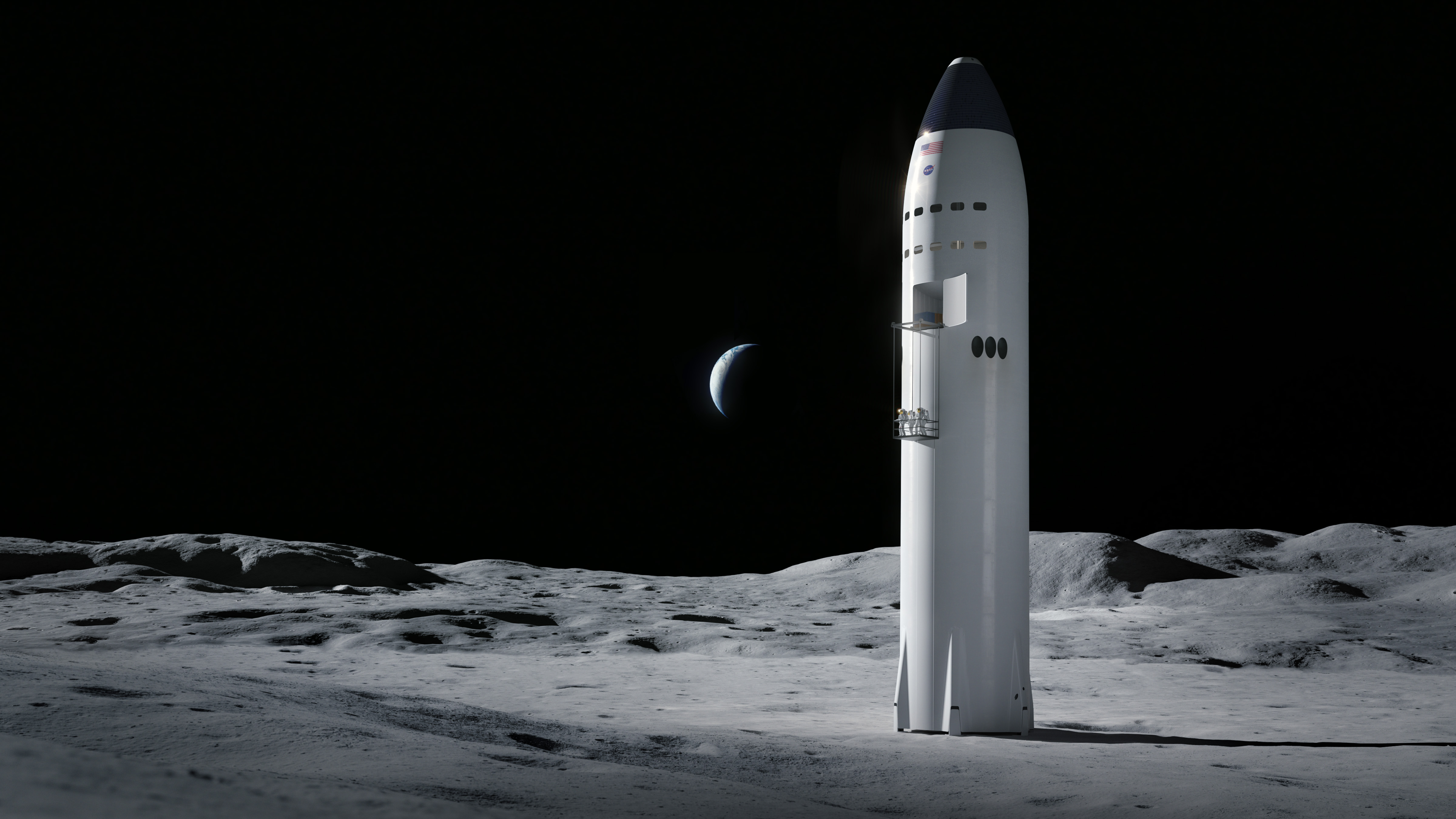 SpaceX“星舰”着陆器概念图