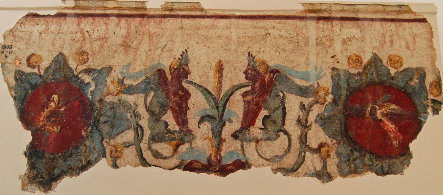 尼禄宫殿的壁画残片，公元64年- 68年