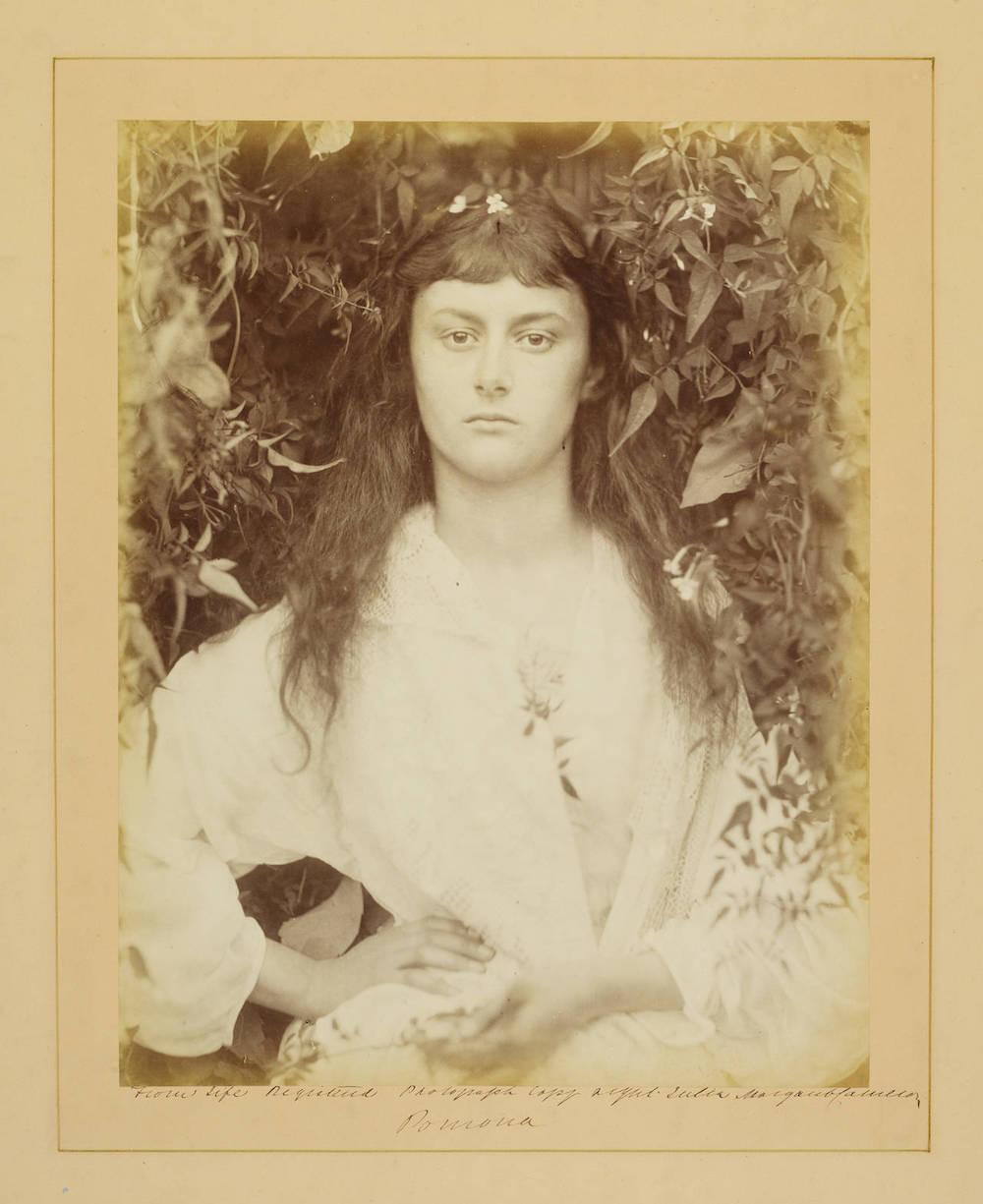 爱丽丝的原型人物爱丽丝·利德尔（Alice Liddell）的肖像，Julia Margaret Cameron，1872年 © Victoria and Albert Museum, London