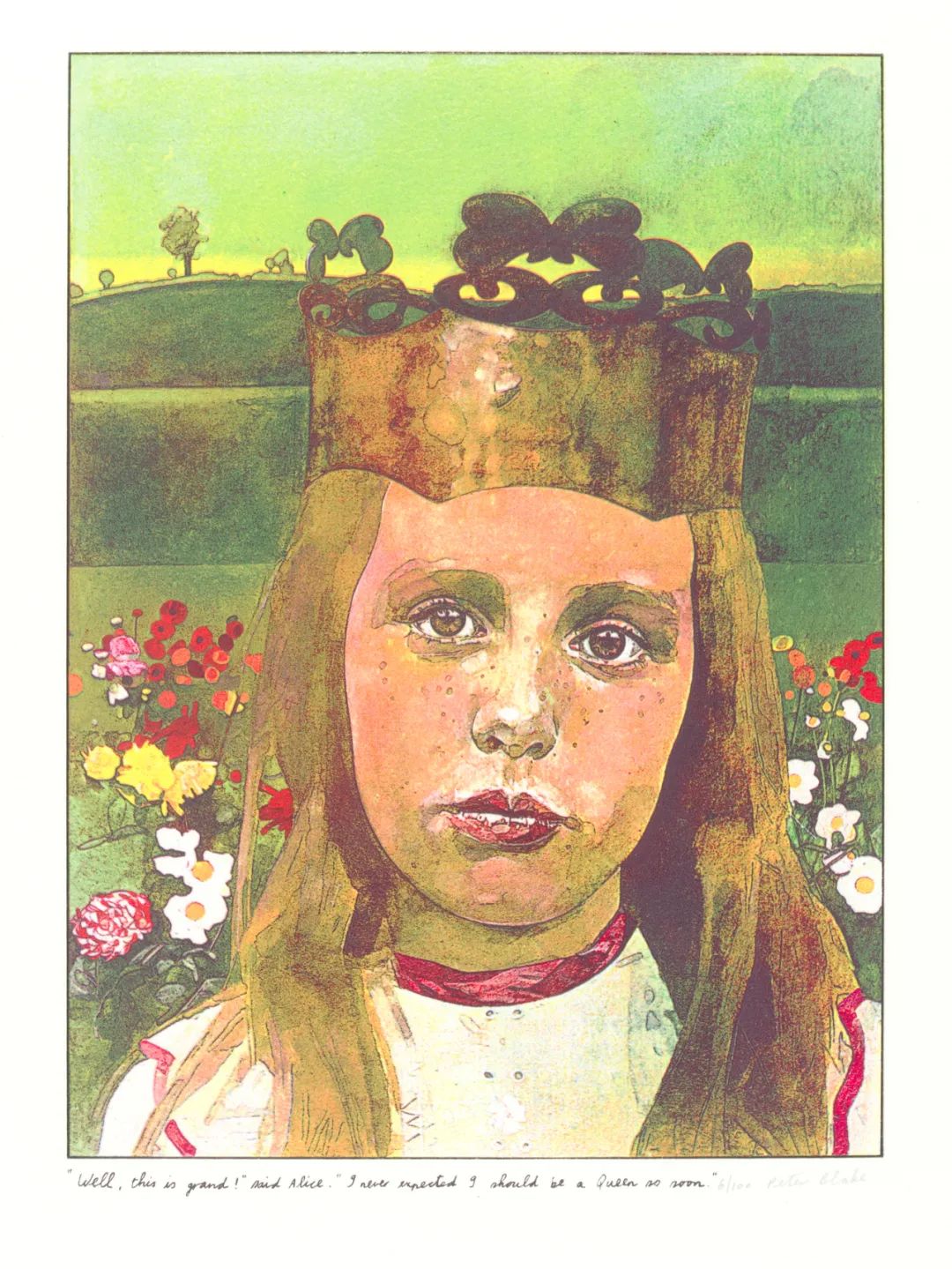 1970年，英国艺术家彼得·布莱克笔下的爱丽丝