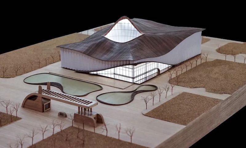 诺贝尔陶瓷文化中心建筑模型图