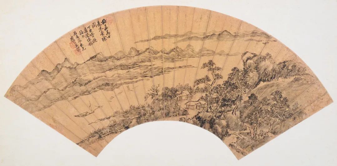 清  王翚 《夏木垂阴图》扇页