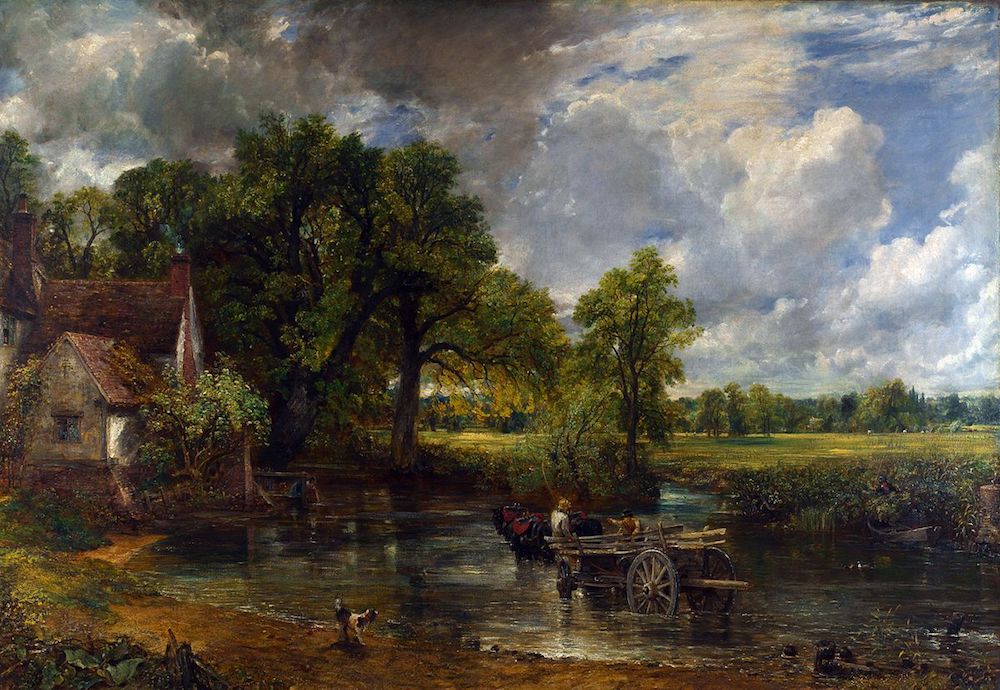 康斯特勃《干草车》 油画 1821年