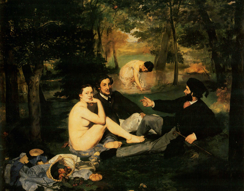 马奈《草地上的午餐》1863年