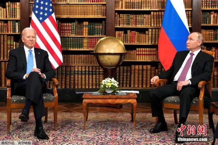 2021年6月16日，俄罗斯总统普京和美国总统拜登在瑞士日内瓦会晤。