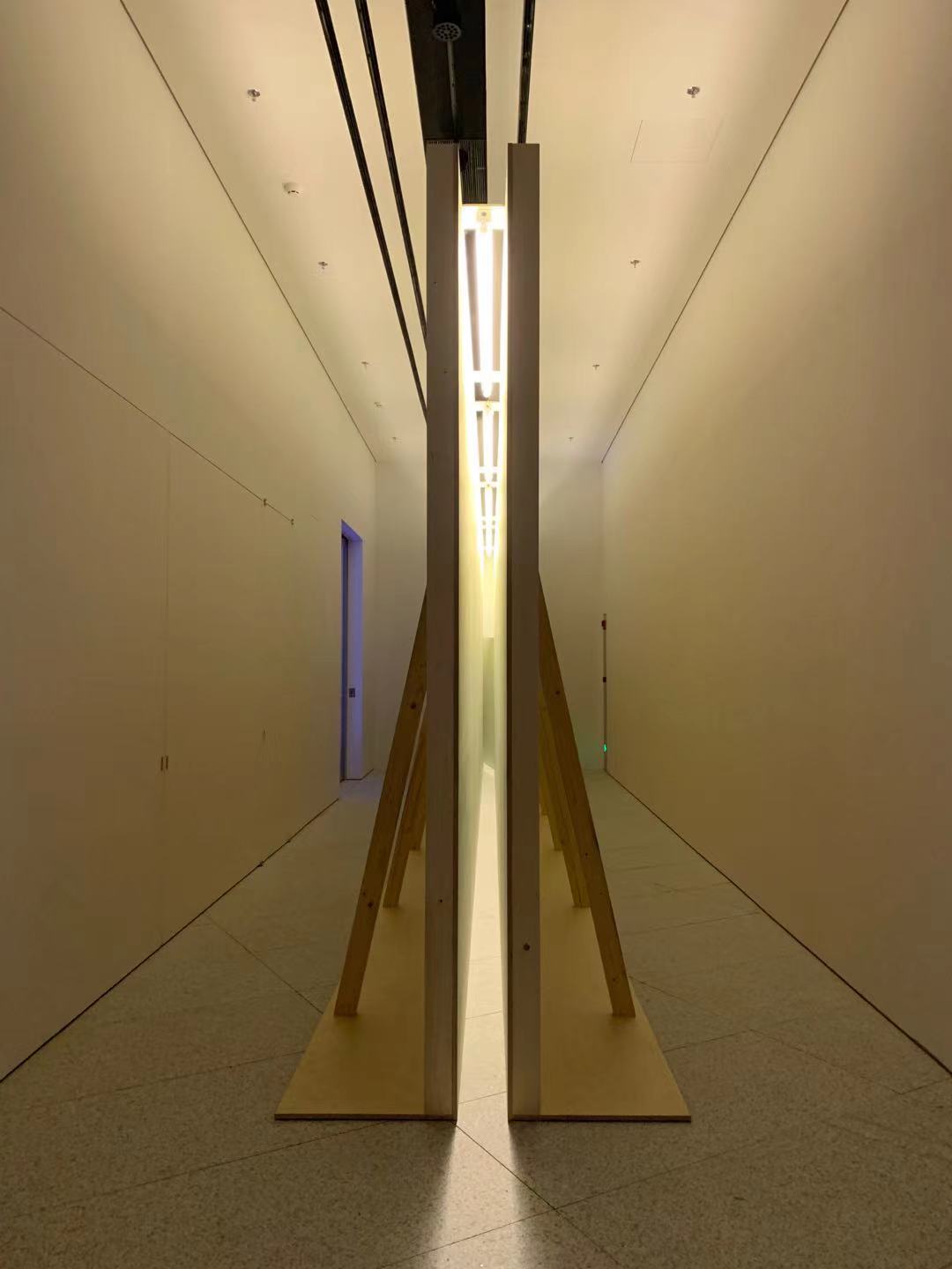 布鲁斯·瑙曼，《走廊：镜子和白光》，1971年