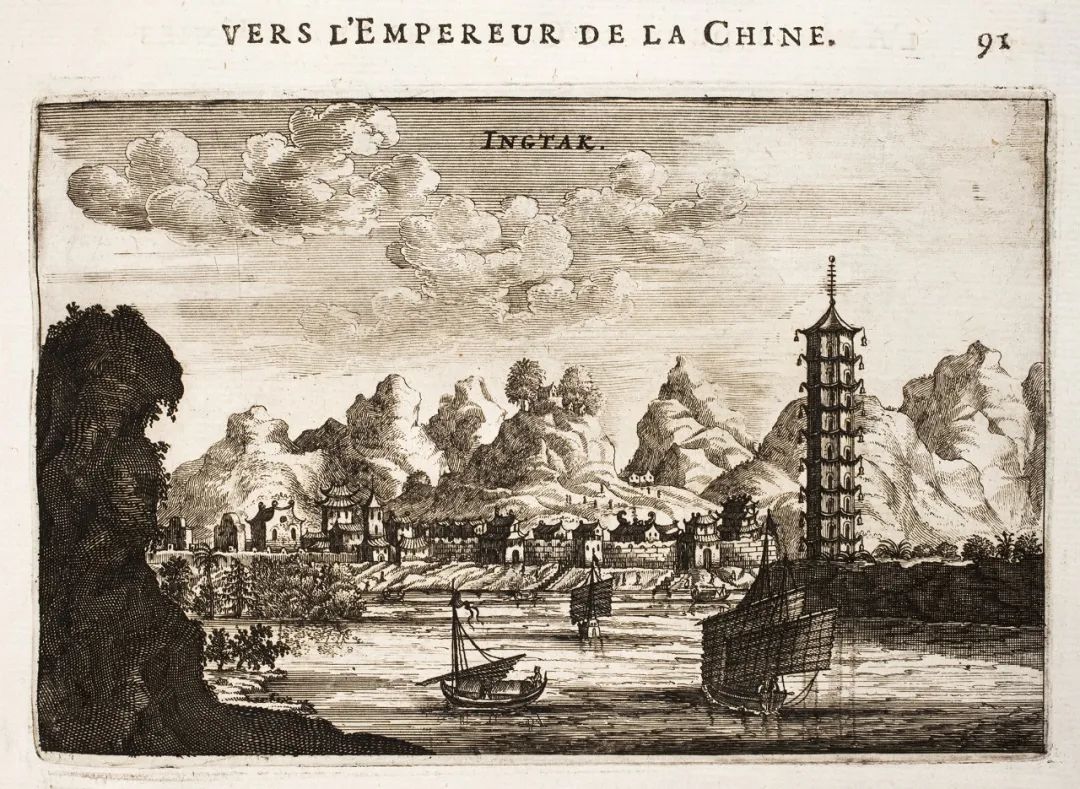 △荷兰人约翰·纽霍夫在1665年所画的英德风景图/维基百科