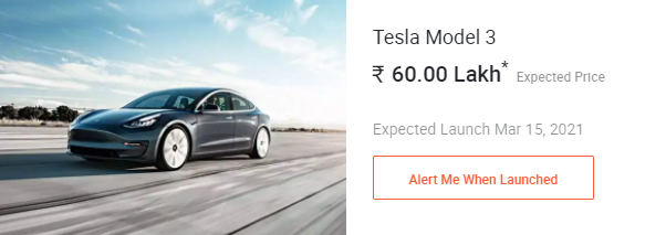 在印度汽车交易网站CarDekho上，一辆特斯拉Model 3价格约为82253美元