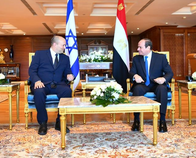 埃及总统塞西会见以色列总理贝内特