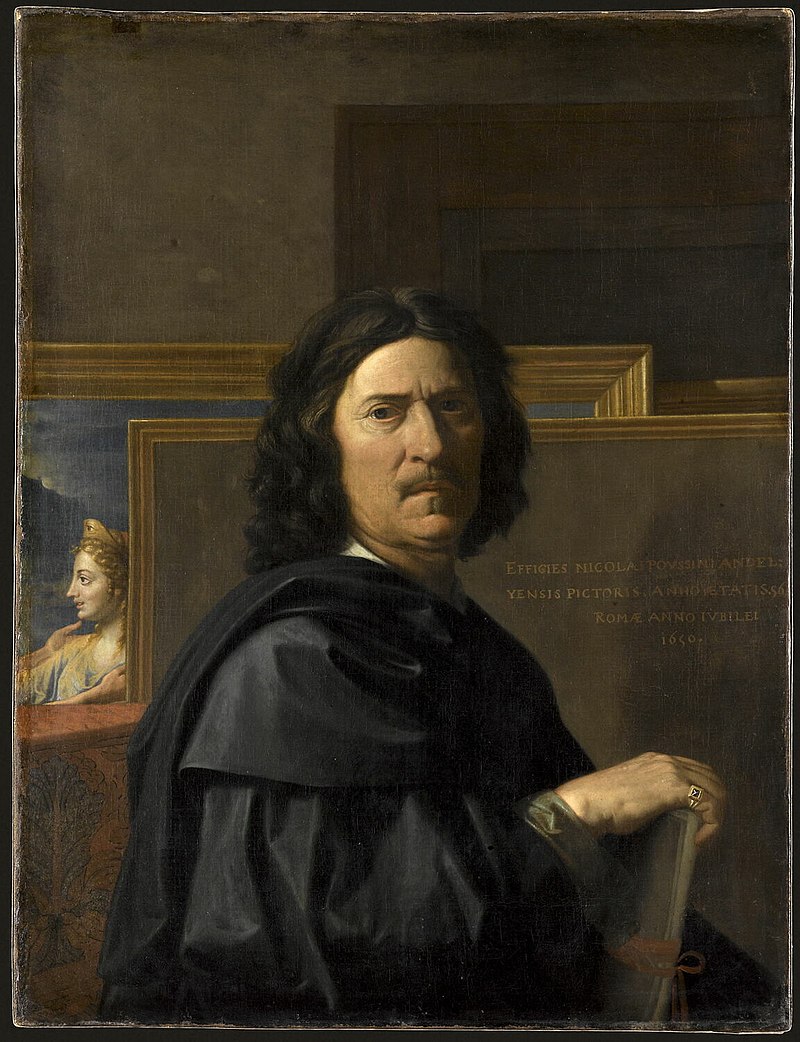 普桑，《自画像》，1650年 ，卢浮宫藏（非展品）