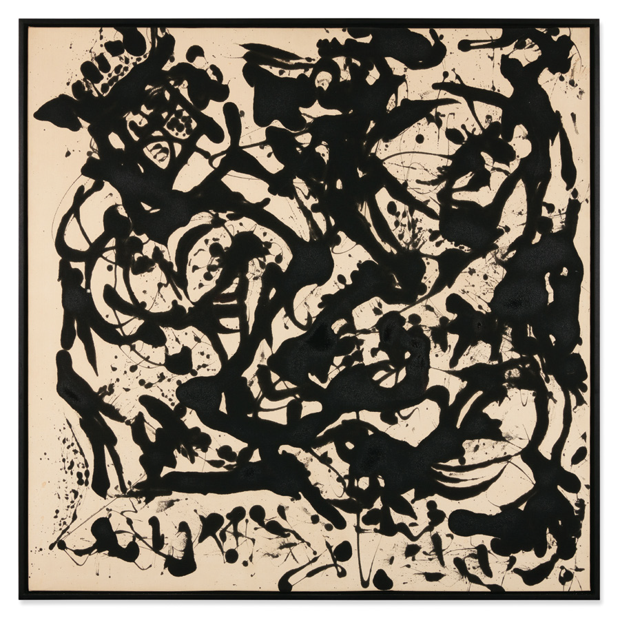 杰克逊 · 波洛克《17号, 1951》 1951年作, 瓷漆画布, 148.6 x 148.6 公分 成交价: 61,161,000 美元（约3.9亿人民币）