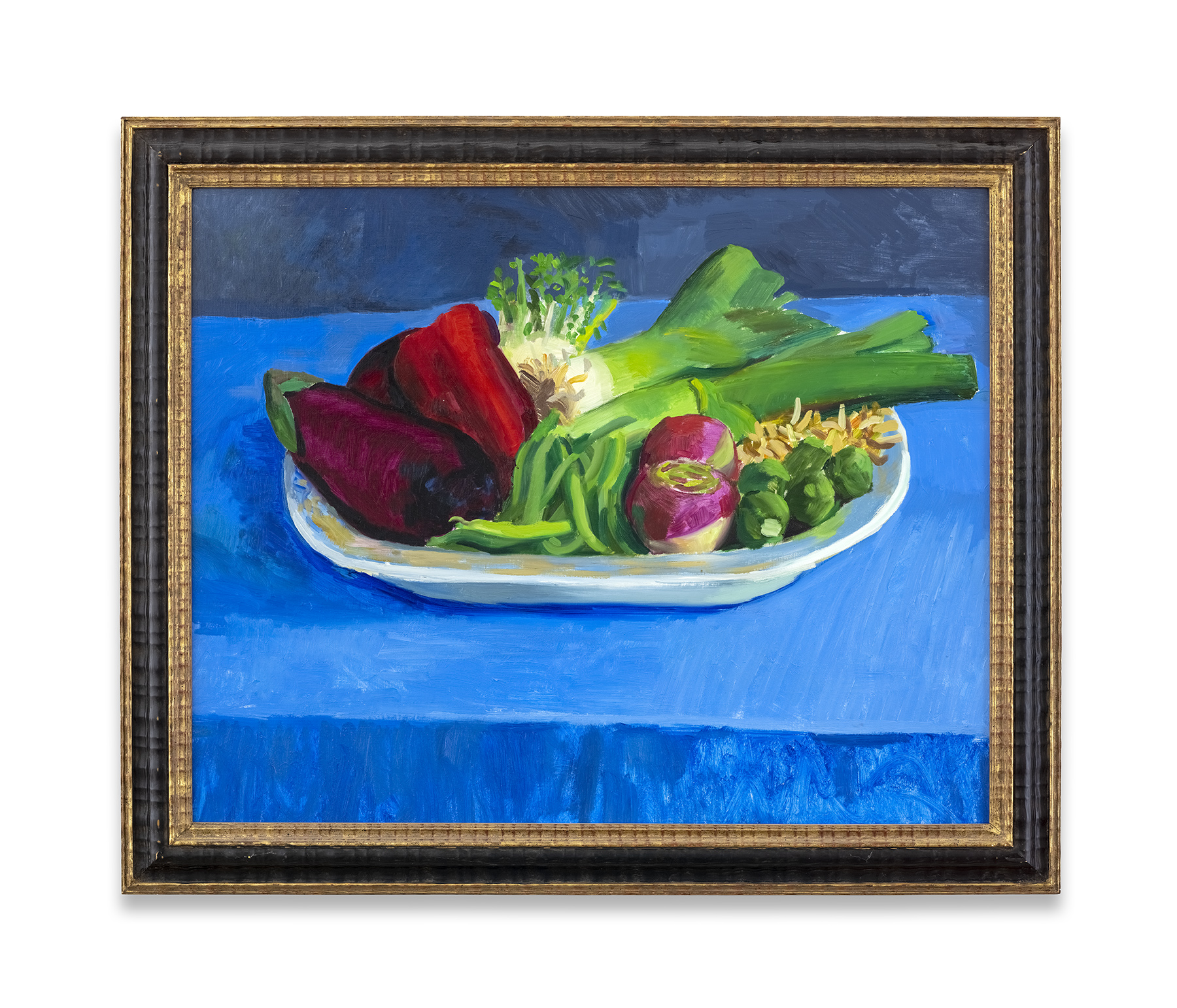 大卫·霍克尼《红色、紫色与绿色的蔬菜》